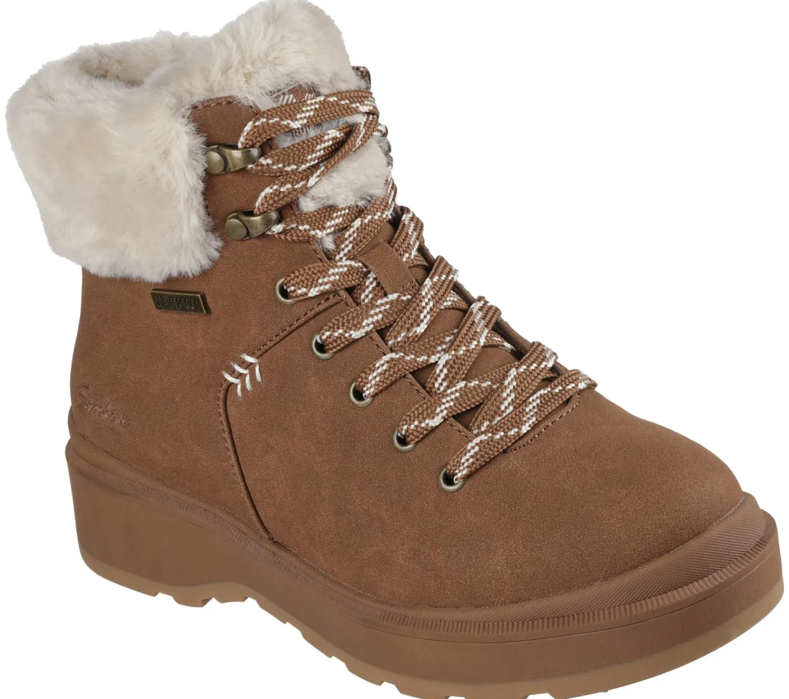 Com Atacadores|Botas-SKECHERS Park City CASTANHO CLARO