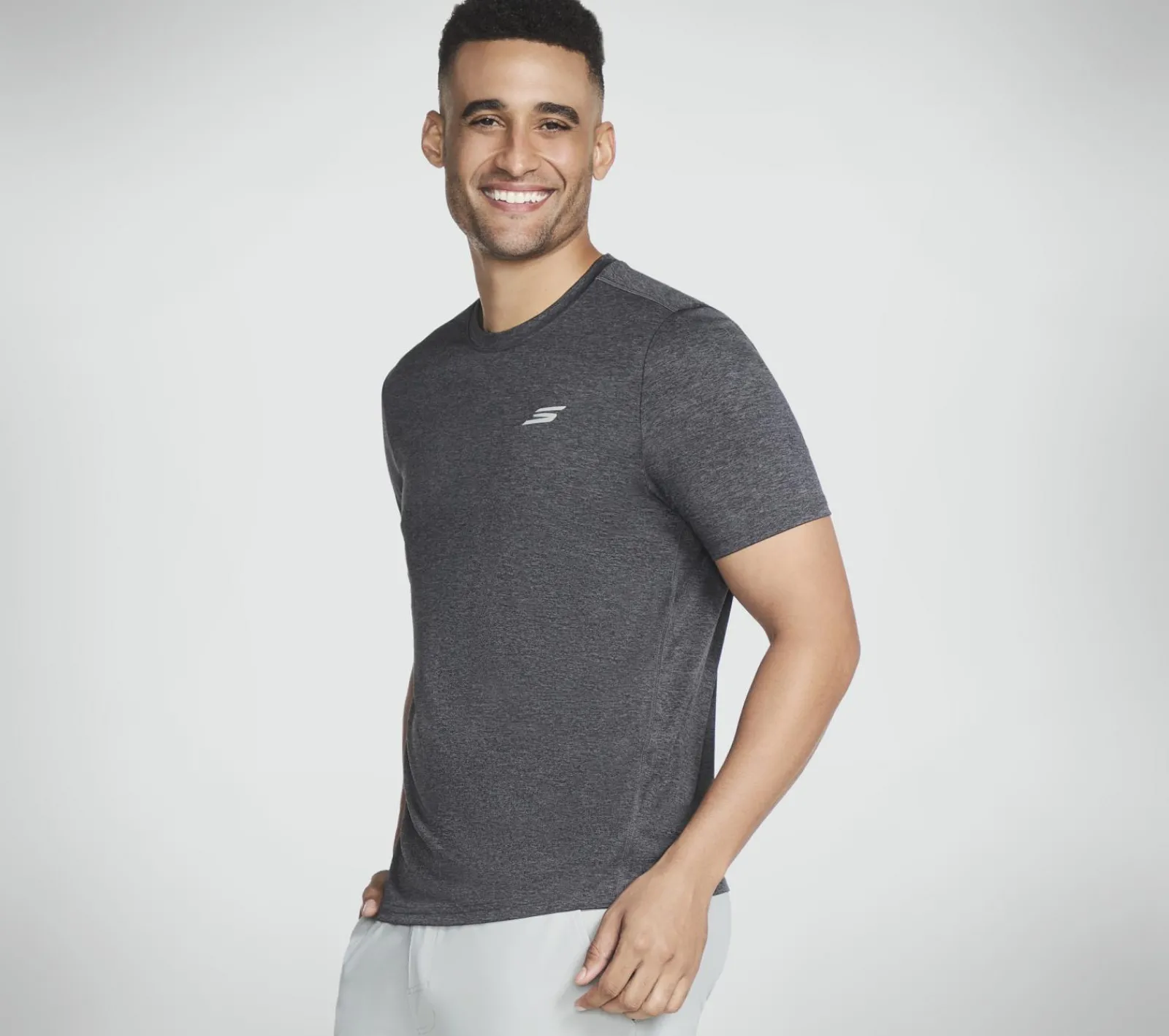 Partes De Cima|Partes De Cima-SKECHERS Performance Charge Tee PRETO / CARVÃO