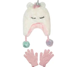 Equipamento Para O Frio|Acessórios Para A Cabeça-SKECHERS Plush Unicorn Hat Set BRANCO SUJO
