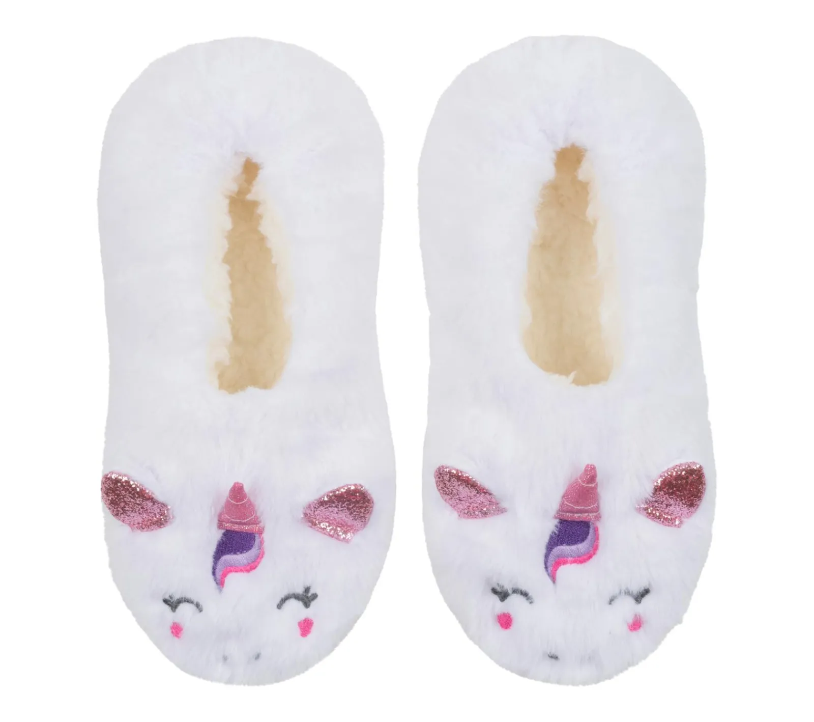 Meias|Meias-SKECHERS Plush Unicorn Slipper Socks - 1 Pack BRANCO