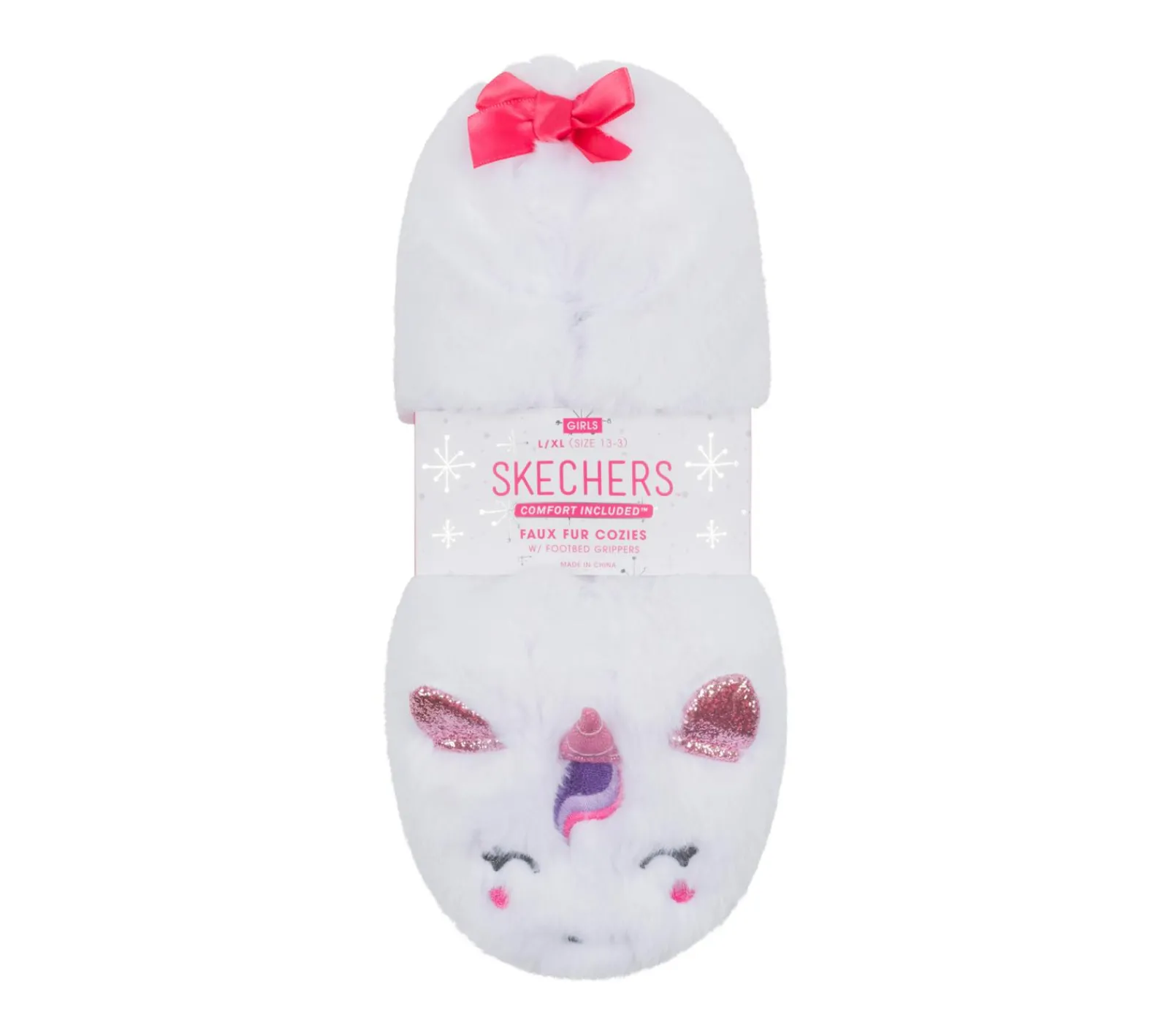 Meias|Meias-SKECHERS Plush Unicorn Slipper Socks - 1 Pack BRANCO