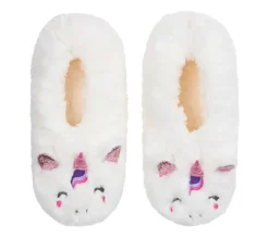 Meias|Meias-SKECHERS Plush Unicorn Slipper Socks - 1 Pack BRANCO