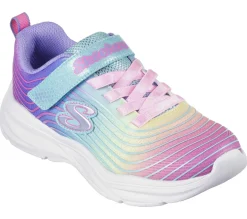 Calçado Sem Atacadores|Sapatilhas-SKECHERS Power Jams - Pastel Speed TURQUESA / MULTICOR