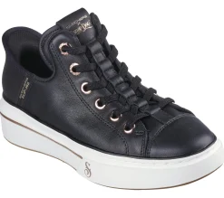 Hands Free Slip-Ins|Sapatilhas Casuais-SKECHERS Premium Leather Slip-ins Snoop One - OG PRETO