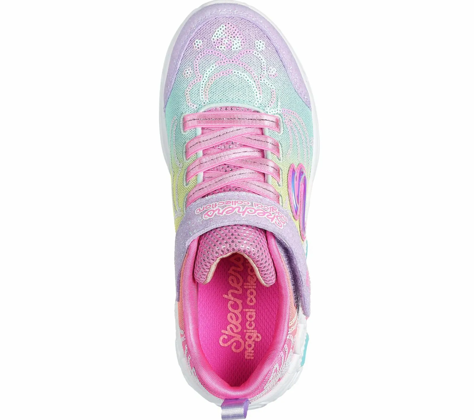 Calçado Sem Atacadores|Luzes-SKECHERS Princess Wishes MULTICOR