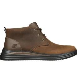 Botas-SKECHERS Proven - Yermo CASTANHO