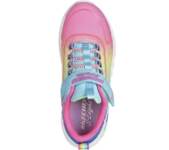 Luzes|Sapatilhas-SKECHERS Rainbow Cruisers TURQUESA / MULTICOR