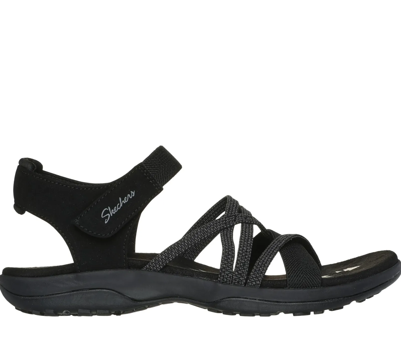 Sandálias-SKECHERS Reggae Slim - Meadow Grazer PRETO