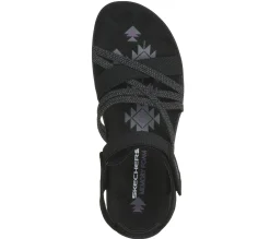Sandálias-SKECHERS Reggae Slim - Meadow Grazer PRETO