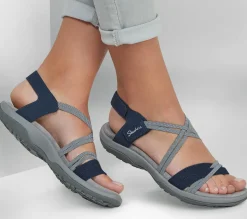 Sandálias-SKECHERS Reggae Slim - Takes Two NAVY