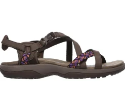 Sandálias-SKECHERS Reggae Slim - Vacay CHOCOLATE