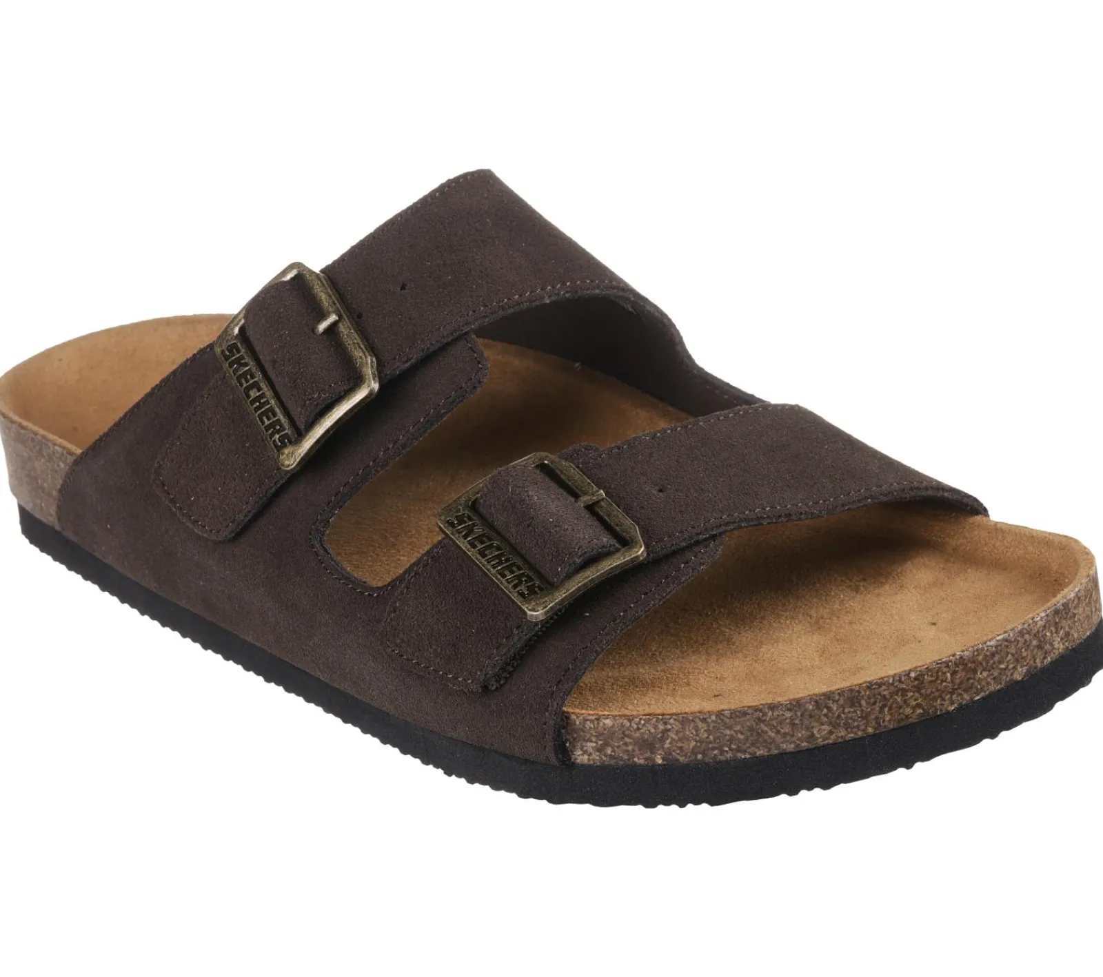 Sandálias-SKECHERS Relaxed Fit: Aidan - Leelan CHOCOLATE