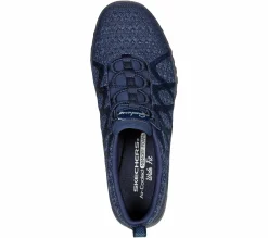 Calçado Sem Atacadores|Sapatilhas Casuais-SKECHERS Relaxed Fit: Breathe-Easy - Infi-Knity NAVY