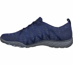 Calçado Sem Atacadores|Sapatilhas Casuais-SKECHERS Relaxed Fit: Breathe-Easy - Infi-Knity NAVY
