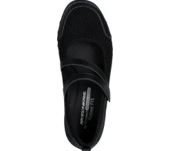 Sapatos Rasos|Calçado Sem Atacadores-SKECHERS Relaxed Fit: Breathe-Easy - Keep Clean PRETO