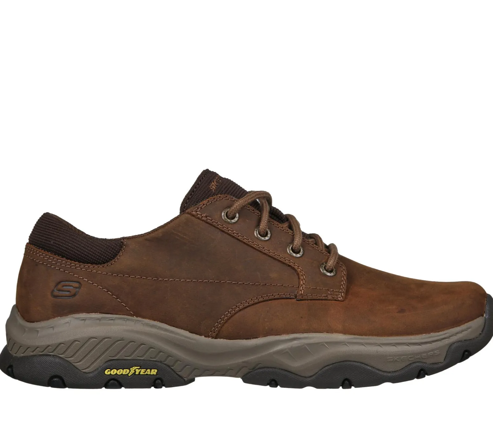 Sapatos Com Atacadores|Sapatilhas Casuais-SKECHERS Relaxed Fit: Craster - Fenzo CASTANHO