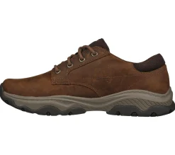 Sapatos Com Atacadores|Sapatilhas Casuais-SKECHERS Relaxed Fit: Craster - Fenzo CASTANHO