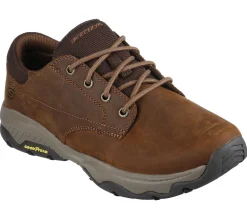 Sapatos Com Atacadores|Sapatilhas Casuais-SKECHERS Relaxed Fit: Craster - Fenzo CASTANHO