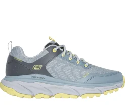 Com Atacadores|Sapatilhas Casuais-SKECHERS Relaxed Fit: D'Lux Journey - Marigold AZUL / AMARELO