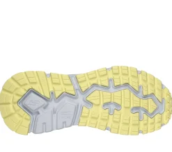 Com Atacadores|Sapatilhas Casuais-SKECHERS Relaxed Fit: D'Lux Journey - Marigold AZUL / AMARELO