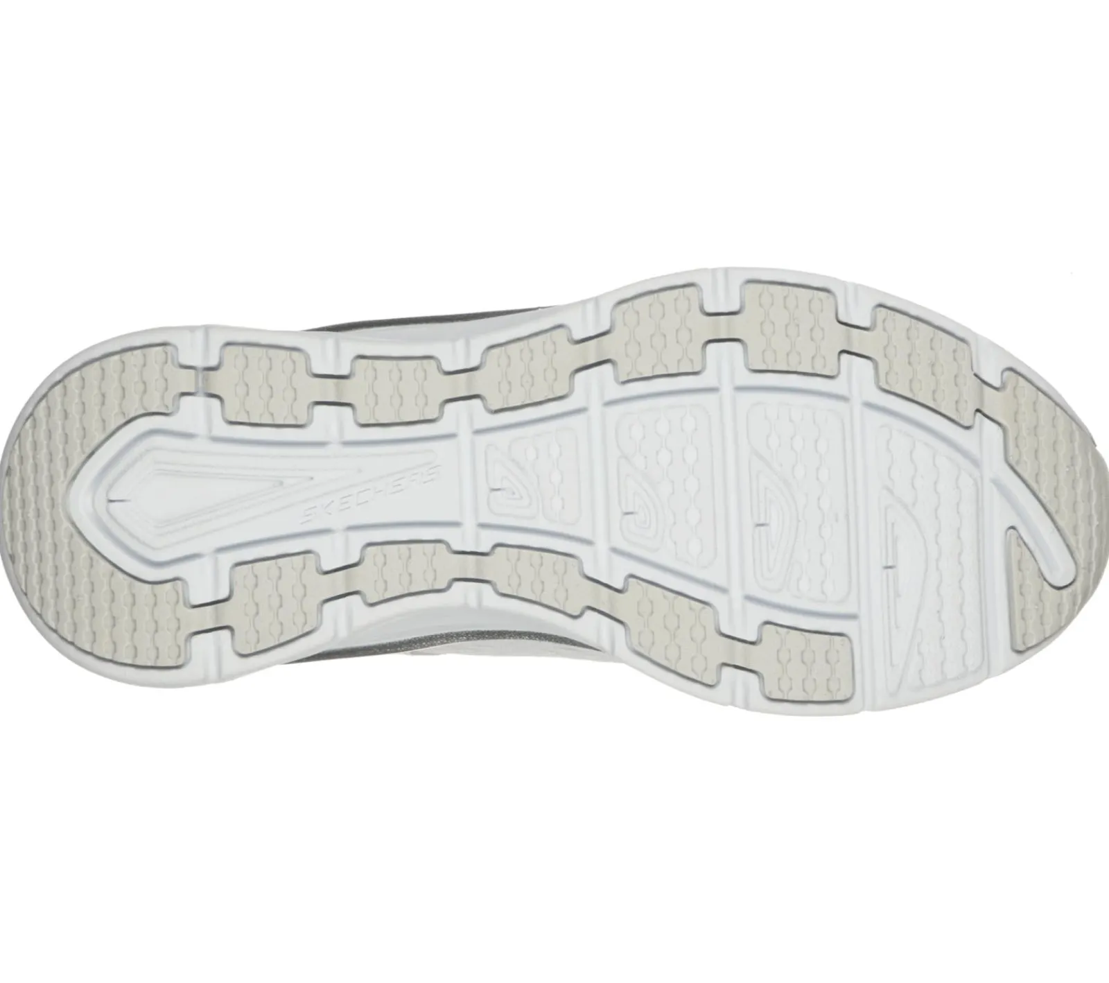 Com Atacadores|Sapatilhas-SKECHERS Relaxed Fit: D'Lux Walker - Infinite Motion BRANCO / PRATEADO