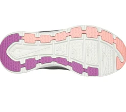 Com Atacadores|Sapatilhas-SKECHERS Relaxed Fit: D'Lux Walker - Get Oasis CARVÃO / CORAL