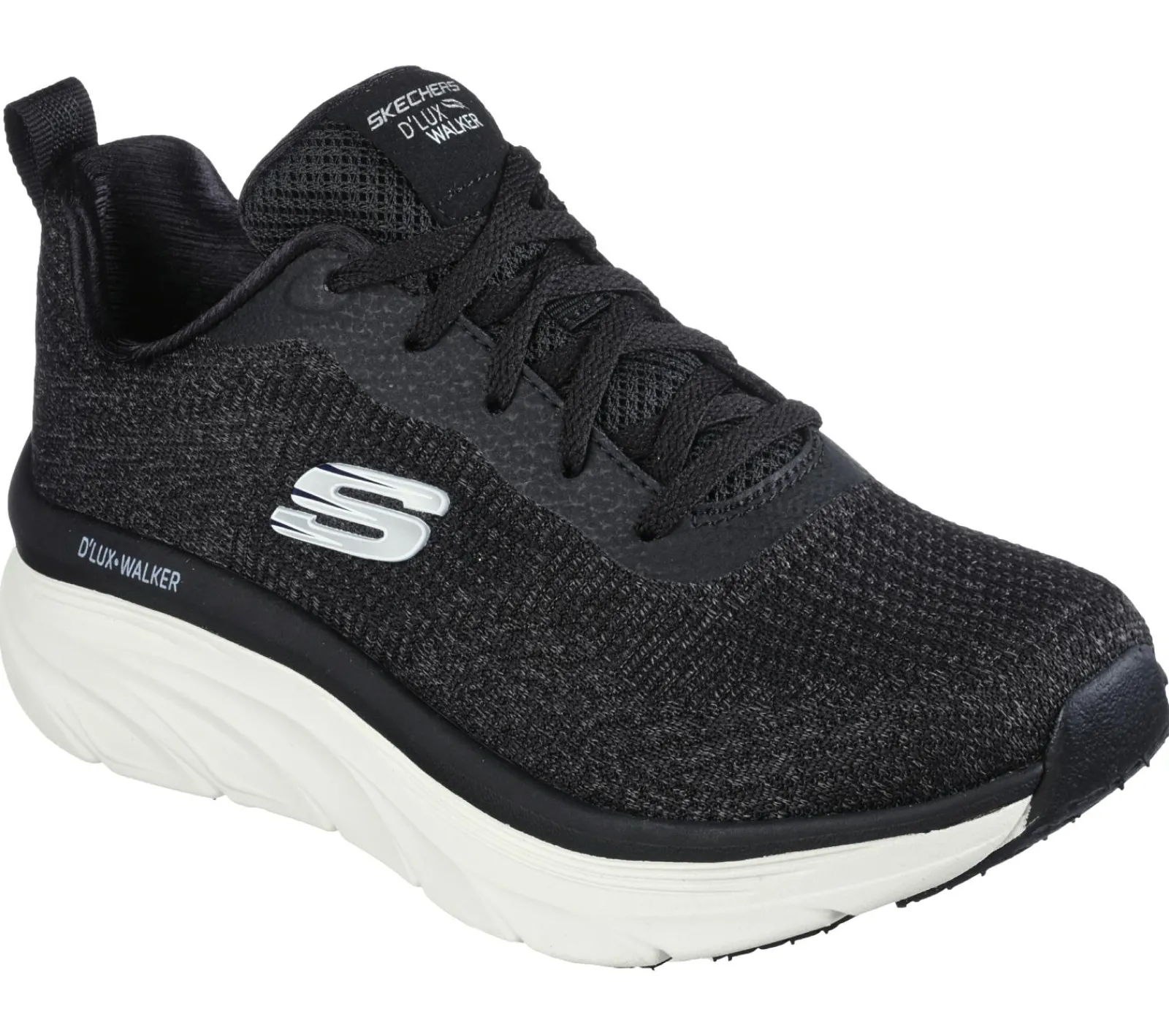 Com Atacadores|Sapatilhas-SKECHERS Relaxed Fit: D'Lux Walker - Daily Beauty PRETO