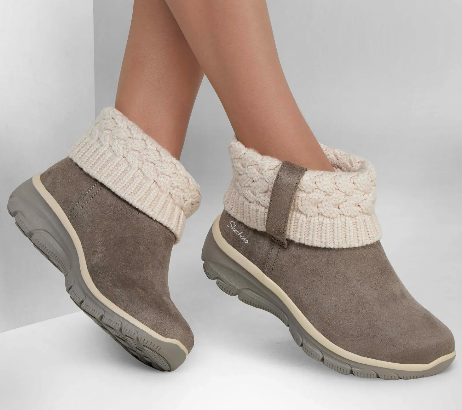 Botas-SKECHERS Relaxed Fit: Easy Going - Cozy Weather TAUPE
