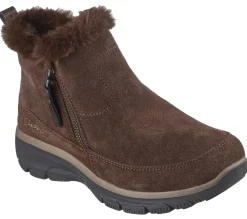 Botas-SKECHERS Relaxed Fit: Easy Going - Cool Zip! CHOCOLATE