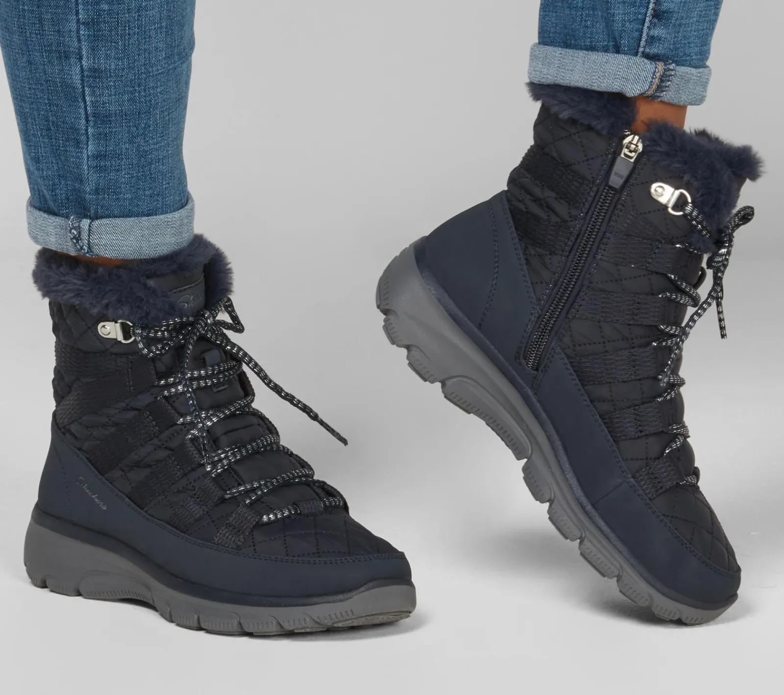 Botas-SKECHERS Relaxed Fit: Easy Going - Moro Street NAVY