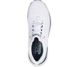 Sapatilhas-SKECHERS Relaxed Fit: Edgeride - Exxo BRANCO / NAVY
