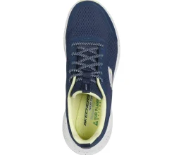 Calçado Sem Atacadores|Sapatilhas-SKECHERS Relaxed Fit: Edgeride - Smooth Journey NAVY / LIMA