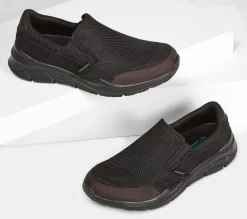 Calçado Sem Atacadores|Sapatilhas Casuais-SKECHERS Relaxed Fit: Equalizer 4.0 - Krimlin PRETO