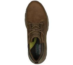 Sapatos Com Atacadores|Botas-SKECHERS Relaxed Fit: Knowlson - Ramhurst CASTANHO DESERTO