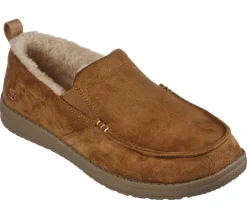 Slippers|Calçado Sem Atacadores-SKECHERS Relaxed Fit: Melson - Willmore CAMEL