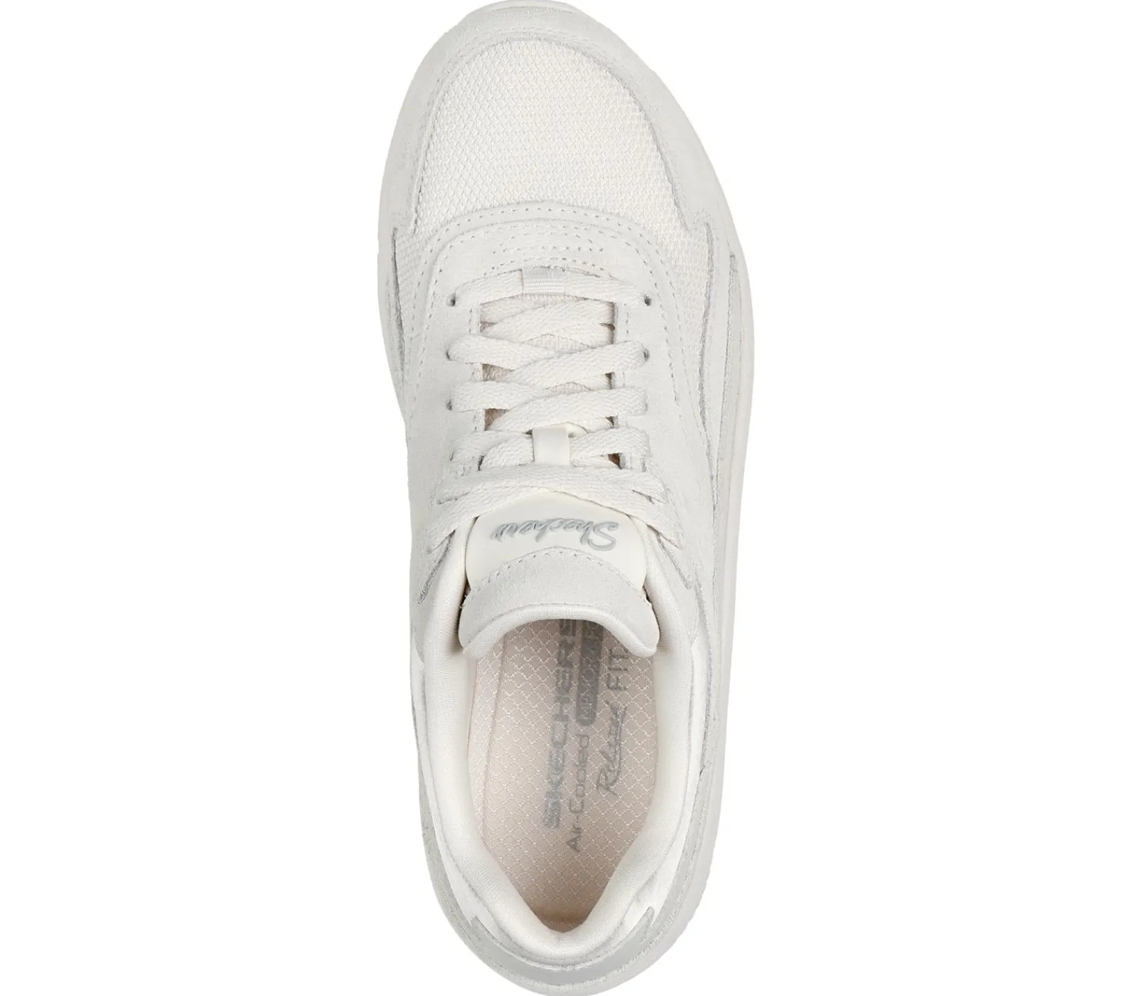 Com Atacadores|Sapatilhas-SKECHERS Relaxed Fit: Modern D'Lux - Free Mind BRANCO SUJO