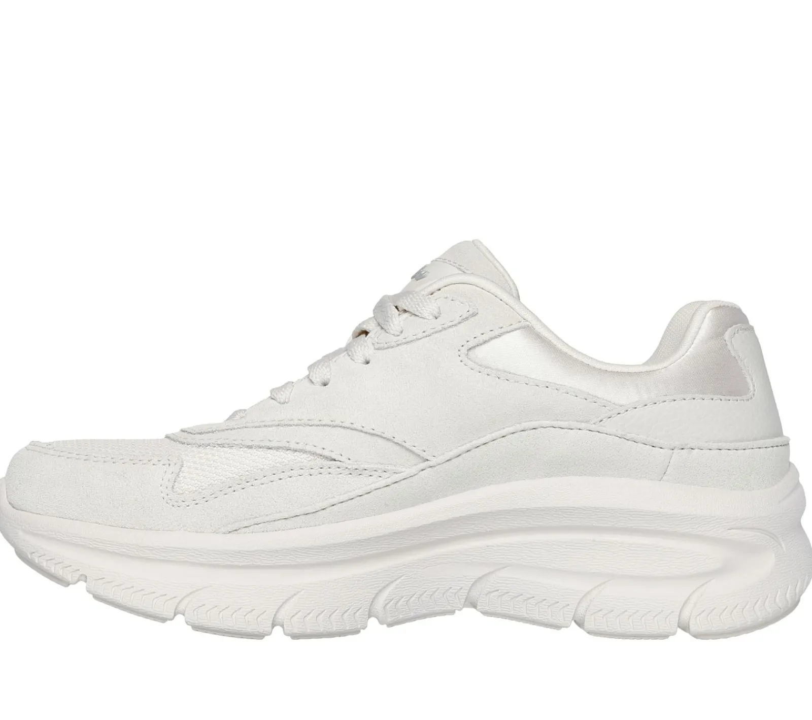 Com Atacadores|Sapatilhas-SKECHERS Relaxed Fit: Modern D'Lux - Free Mind BRANCO SUJO