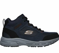 Sapatos Com Atacadores|Botas-SKECHERS Relaxed Fit: Oak Canyon - Ironhide NAVY / LARANJA