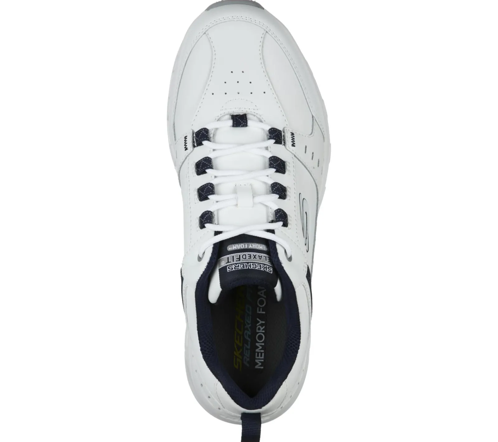 Sapatilhas-SKECHERS Relaxed Fit: Oak Canyon - Redwick BRANCO / NAVY