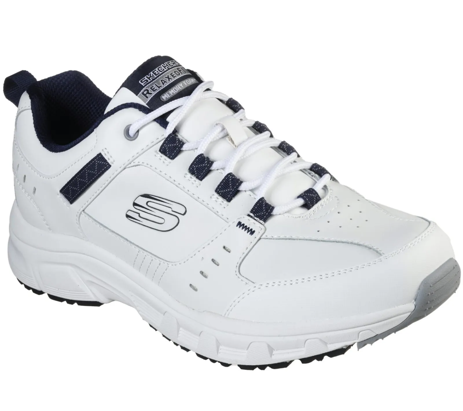 Sapatilhas-SKECHERS Relaxed Fit: Oak Canyon - Redwick BRANCO / NAVY