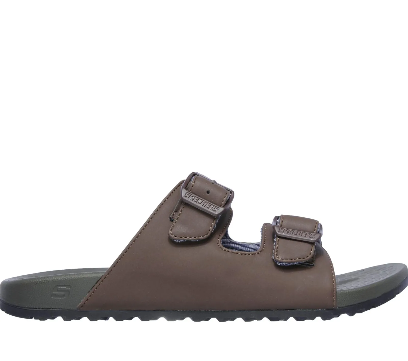 Sandálias-SKECHERS Relaxed Fit: Pelem - Rolento CHOCOLATE
