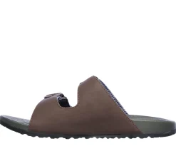 Sandálias-SKECHERS Relaxed Fit: Pelem - Rolento CHOCOLATE
