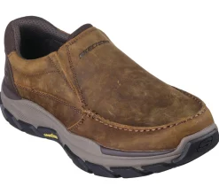 Calçado Sem Atacadores-SKECHERS Relaxed Fit: Respected - Catel CASTANHO