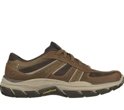Sapatos Com Atacadores-SKECHERS Relaxed Fit: Respected - Edgemere CASTANHO DESERTO