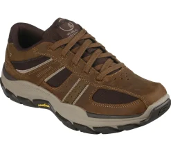 Sapatos Com Atacadores-SKECHERS Relaxed Fit: Respected - Edgemere CASTANHO DESERTO