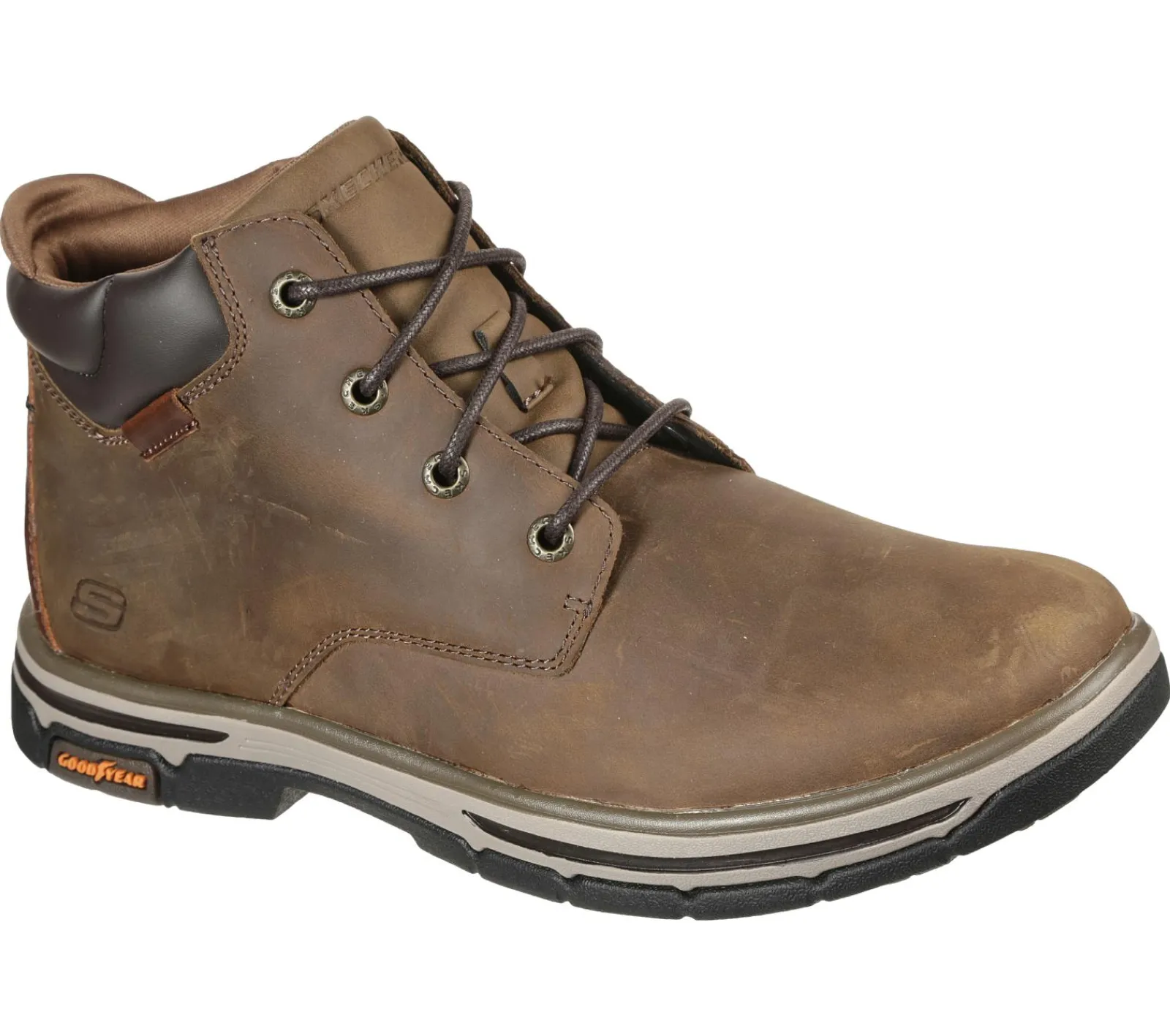 Botas-SKECHERS Relaxed Fit: Segment 2.0 - Brogden CASTANHO DESERTO