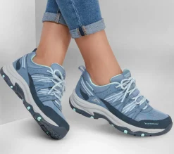 Com Atacadores-SKECHERS Relaxed Fit: Trego - Lookout Point CINZENTO