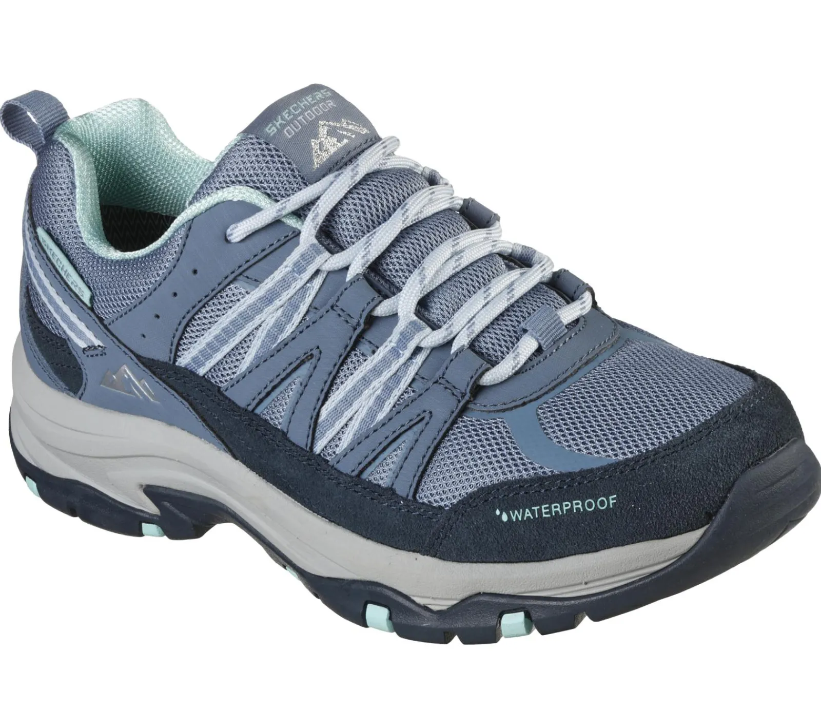 Com Atacadores-SKECHERS Relaxed Fit: Trego - Lookout Point CINZENTO
