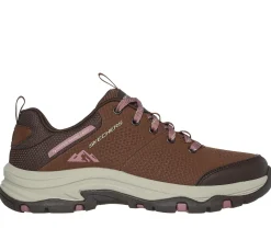 Com Atacadores|Sapatilhas-SKECHERS Relaxed Fit: Trego - Trail Destiny CAMEL / CASTANHO