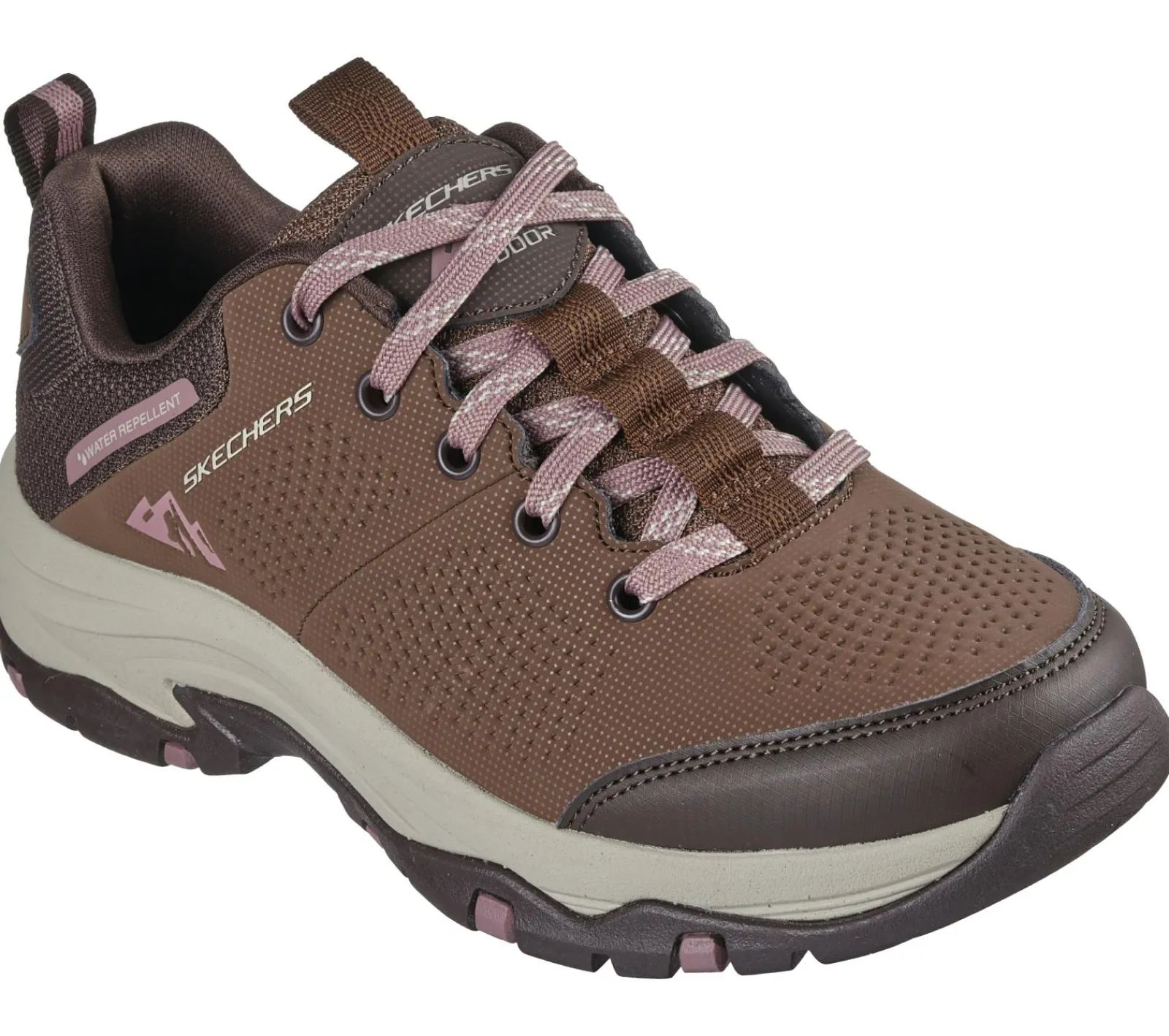 Com Atacadores|Sapatilhas-SKECHERS Relaxed Fit: Trego - Trail Destiny CAMEL / CASTANHO